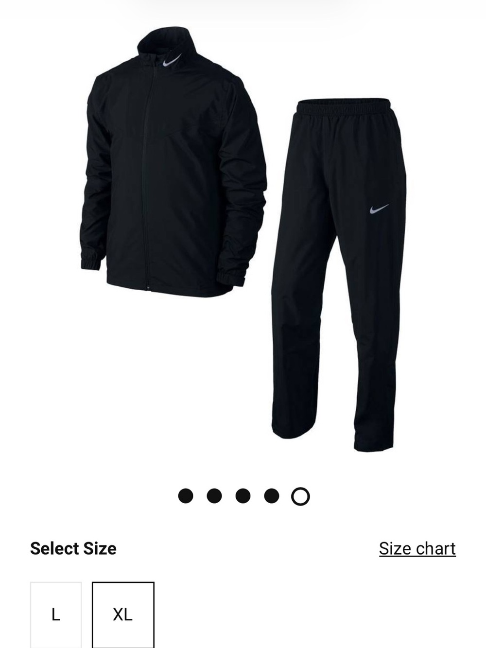 Nike Black Storm-FIT Men's Rain Jacket - Picture 2 of 5